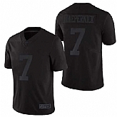 Nike 49ers 7 Colin Kaepernick True To 7 All Black Vapor Untouchable Limited Jersey,baseball caps,new era cap wholesale,wholesale hats